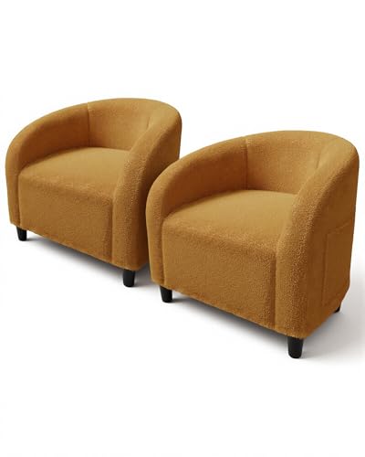 Boucle Sherpa Accent Barrel Chair