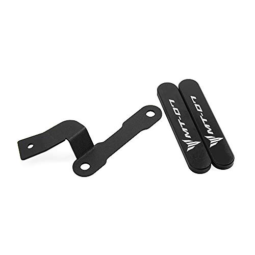 Oldbones Aluminium Fußrastenabdeckung Soziusfußrastenentfernungsset mit Schrauben für MT07 FZ07 2014-2017 in Schwarz