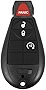 X AUTOHAUX Replacement Keyless Entry Remote Car Key Fob GQ4-53T 433Mhz for Dodge for Ram 1500 2500 3500 2013-2021 4 Buttons with Door Key