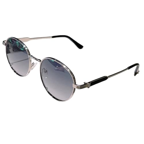 Lunettes de soleil rondes vintage unisexes avec verres dégradés