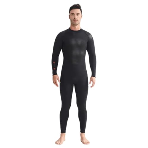 TOVCHEI 3MM Warm Wetsuit Long Sleeve Rear Zipper One-Piece Diving Suit Full Sun Protection Wear-Resistant UV Anti Jellyfish,Men,3XL