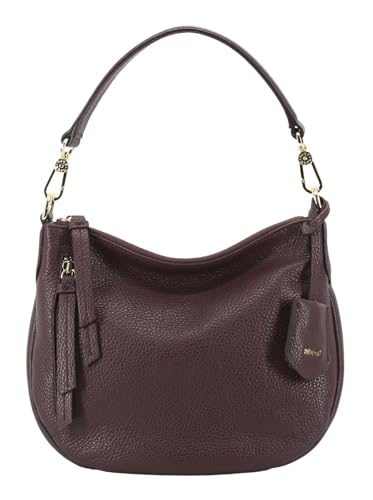 Abro Schultertasche Umhängetasche Leather Adria Hobo Bag Juna Burgundy dunkelviolett