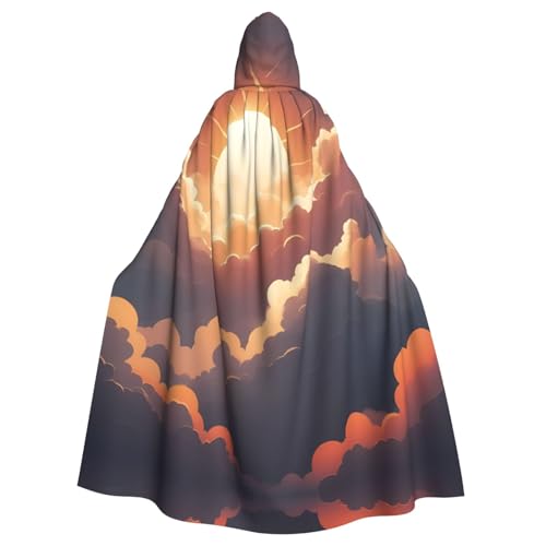 Veste à capuche Sun On The Clouds vêtement mixte adulte sweat zippé imprimé original