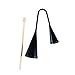 VAKUUM Agogo Bell Two Tone Traditional Samba Percussion Instrument with Wooden Stick for (Color : Black SH3, Size : 22X15CM)