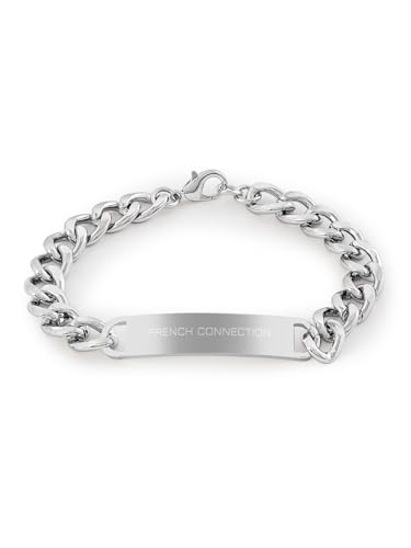 Image of French Connection DUOLUXE Green Dial Stainless Steel Watch and Bracelet for Men - FCB22NTM
