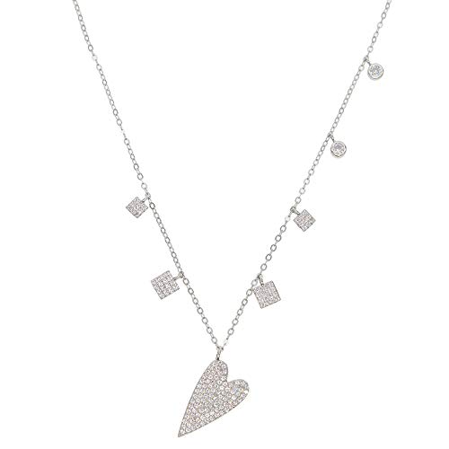 Charm necklace avec cristaux de couronnes le cadeau idéal pour femme