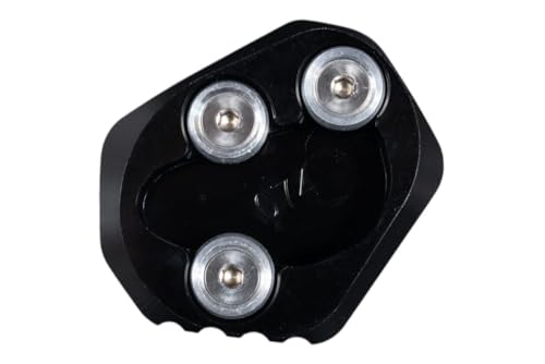 avdb-moto Seitenständer Verbreiterung kompatibel mit YAMAHA YZF-R6 2011-2021 aus Eloxiertem Aluminium (Schwarz)