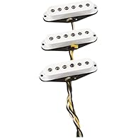 Formvar magnet wire Reverse-wound reverse-polarity middle pickup Beveled alnico 2 magnets for warm, sweet output Period-correct cloth wire and fiber bobbin Includes installation hardware