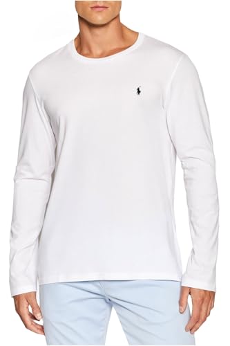 POLO RALPH LAUREN 714844759 Long Sleeve Chemise, 004 Blanc, L-XL Homme