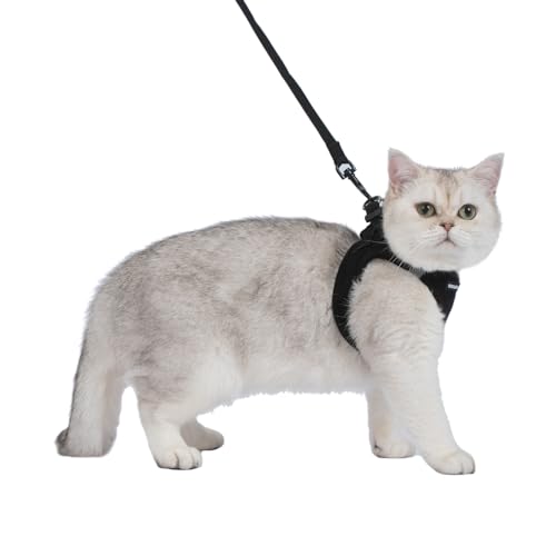 Image of Voyager Step-in Pet Harness - All Weather Mesh, Adjustable Step in Harness for Cats and Dogs by Best Pet Supplies - 307S Black, XS