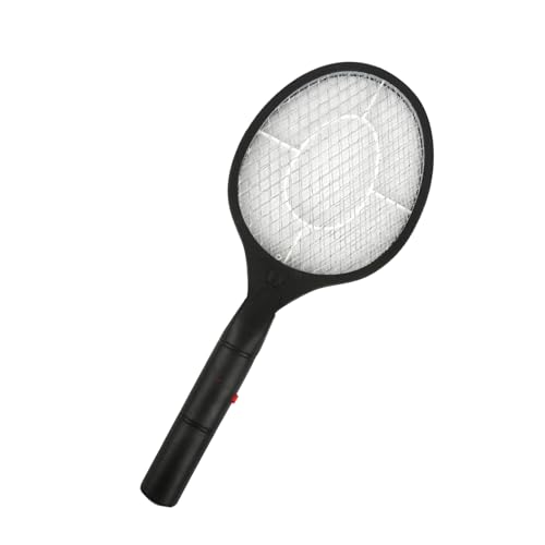 Matamoscas – matamoscas eléctrico compacto, rejilla de malla fuerte, agarre cómodo, eficiente atrapa, práctico dispositivo para el control de insectos en el patio, en