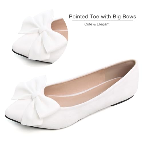 Image of Dear Time Women's Ballet Flats Dress Ballet Shoes Slip on for Office Work Comfortable Shoes