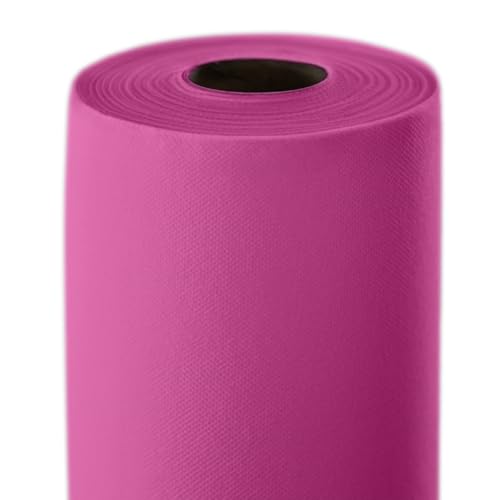 Générique Nappe Spunbond Intissée en Rouleau, 50 M x 120 cm, pour Restaurants, Evenements Professionnels et Traiteurs (Fuchsia)