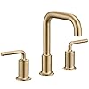   Lava-Odoro-Champagne-Gold-Bathroom-Faucet-8-inch-Widespread-Bathroom-Faucet-3-Hole-with-Drain-Assembly-Supply-Line-Solid-Brass-Lead-Free-Bronze-Vanity-Faucet-BF503-CB