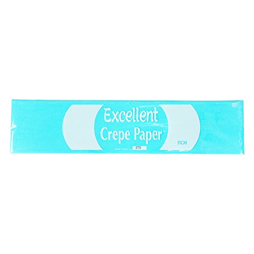イトウ 工作用品 クレープペーパー シングル みず 50cm×2.5m No.320