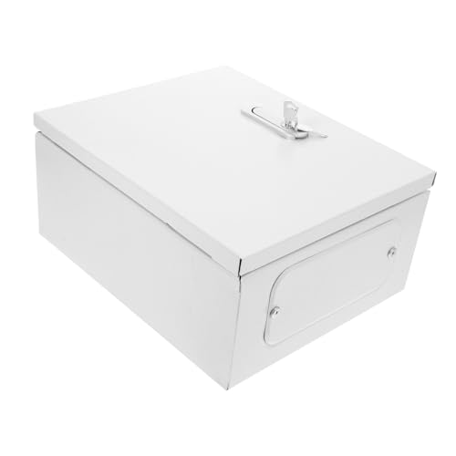 Boîte de jonction extérieure pour jardin armoire électrique étanche blanche avec serrure