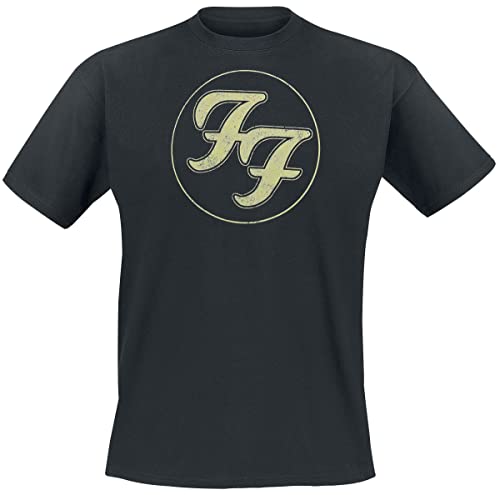Foo Fighters Logo In Circle Männer T-Shirt schwarz L 100% Baumwolle Band-Merch Bands
