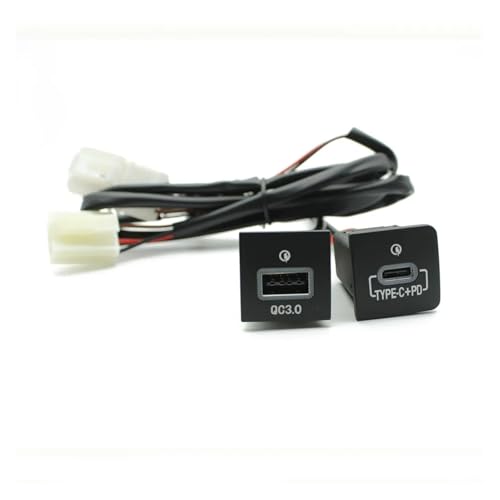 CMJAHU Chargeur USB for Voiture, Compatible avec VW Golf 6 MK6 Jetta 5MK6 Scirocco 2006-2012, Prise PD Quick Charge QC3.0 PD, Interface USB