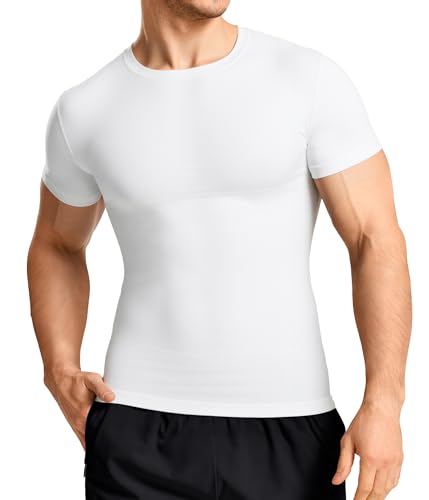 Maillot de corps homme compression Nebility t-shirt respirant pour un effet ventre plat naturel