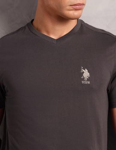Image of U.S. Polo ASSN. Men's I638 V-Neck Embroidered Logo Lounge T-Shirt