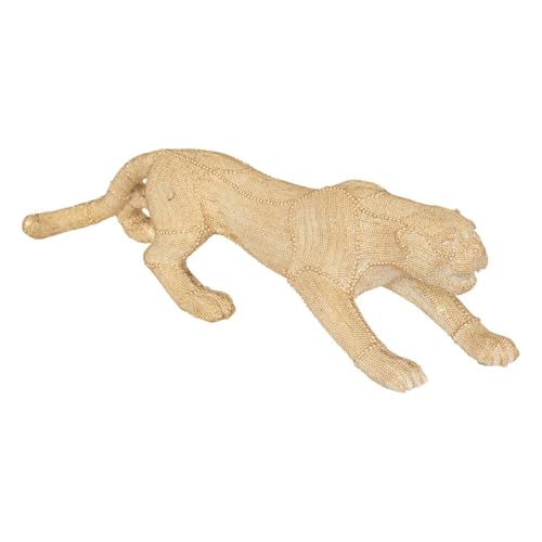Atmosphera - Statuette Panthère - résine - doré - H15 cm