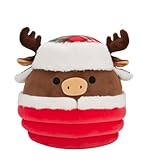 Squishmallows Original 8-Inch Official Jazwares Christmas Holiday Specialty 2024 Plush Stuffed Animal Toy - Add to Your Squad - Gift for Kids, Girls & Boys (Maurice The Moose)