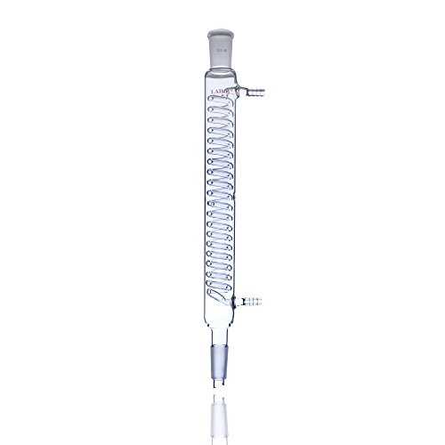 Glass Condenser with 19/24 Joints Lab Borosilicate Glass Condenser Tube