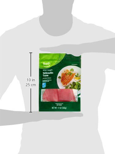 Amazon Fresh Brand, Wild Caught Yellowfin Tuna Steaks, Frozen thumb #2
