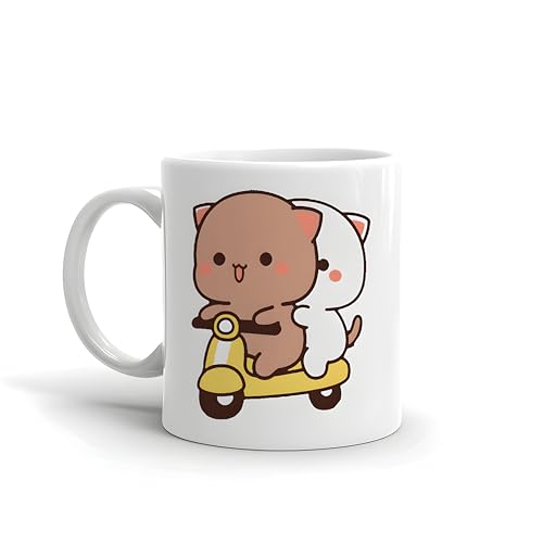 Image of Bhavya Lifestyles Bubu Dudu Printed Coffee Mug Birthday Gift for Boyfriend, Girlfriend, Friends Kids with Glossy Finish and Vibrant Print (Drinking Scooter Combo Set of 2)