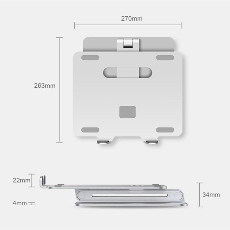 Aluminum Alloy Book Stand Silicone Reading Rack Heat Dissipation Holder