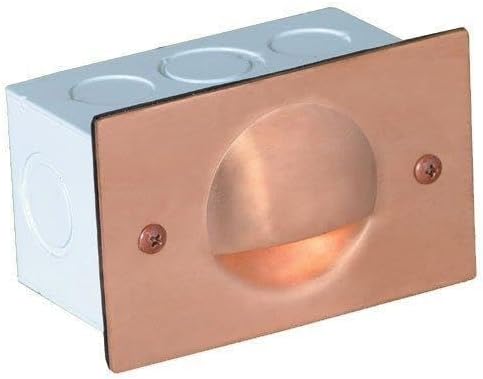 Corona LED 12V Step Lights 7w Alum. Eyelid Face Plate, Rust CX-874-RT