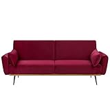 Sofá convertible de diseño vintage de 3 plazas