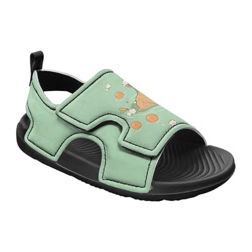 Boys Flame Sandals Kids Open Toe Outdoor Hiking Sandals Lightweight Athletic Beach Water Sport Shoes Adjustable