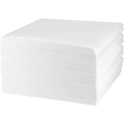 MUKCHAP 100 Pcs Foam Wrap Pouches, 30x30 cm Packaging Foam Pouches Foam Wrap Sheets for Protecting Dishes Glasses Wine Bottles Shipping Cover