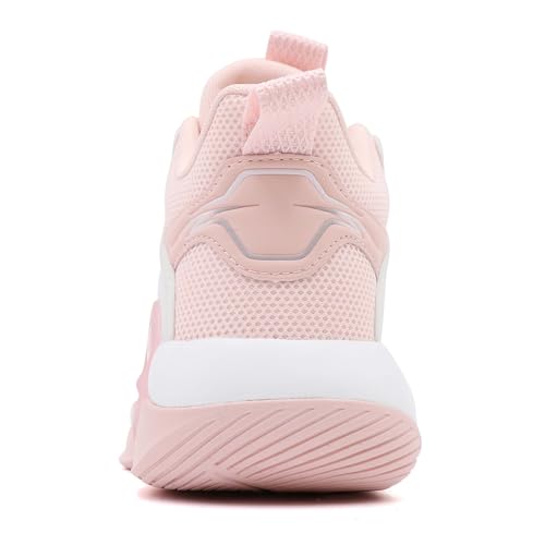 Kids Basketball Shoes, Leather Trendy Casual Sports Basketball Shoes Breathable Comfortable Boys Sneakers for Big Kids Girls Basketball Shoes4