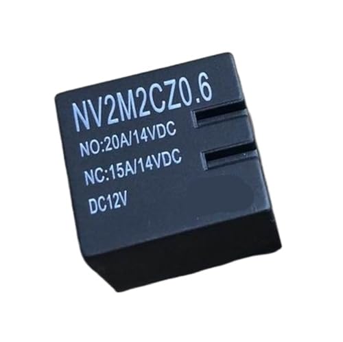 Relé NV2M2CZ0.6 DC12V con alta capacidad de 20A para cargas dobles