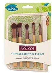 Authentic Organic Natural EcoTools BAMBOO Starter Makeup Brush Set Eco Tools Make up (6 Piece Eye Set)