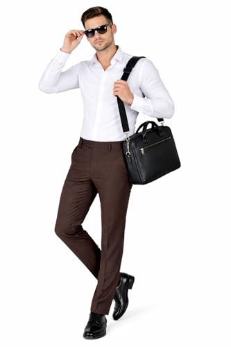 Image of Formal Pants for Men Office Wear - Premium Regular Fit Formal Trouser for Men, Boys, Gents Bottom Formal wear for Office Meeting, Party, Gathering, Wedding