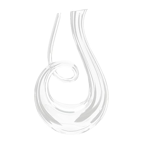 FUNOMOCYA 1pc Creative Wine Aerator Decanter Transparent Glass Wine Dispenser for Home Bar and Kitchen Smooth Pouring Design for Enhancing and Flavor