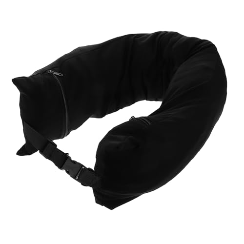 BESTonZON Comfortable Travel Pillowcase Stuffable Adjustable Neck Pillow for Airplane Car Camping