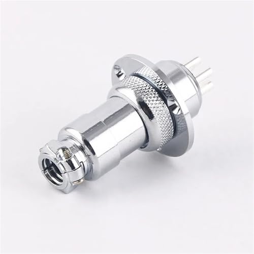 Conector GX20 de 7 pines circular macho hembra para panel de aviación con brida 5
