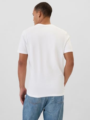 Image of Gap Men's Everyday Soft Micro Logo Crewneck T-Shirt