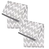 Bumkins (バンキンズ) ベビースプラットマット ハイチェア下用 ベビー/幼児/食事用マット/防水再利用可能布/アート/クラフト用プレイタイムマット 子供/床/テーブル用 42インチx42インチ 正方形 (グレーシェブロン)