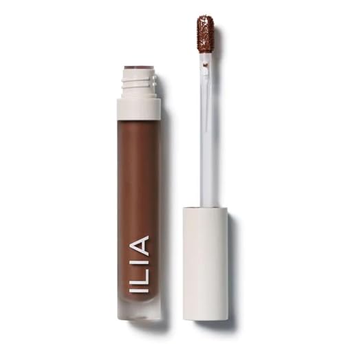 ILIA - True Skin Serum Concealer | Non-Comedogenic Cruelty-Free Vegan Safe For Sensitive Skin Reduces Appearance of Dark Circles + Blemishes (Licorice SC10 0.16 oz | 5 ml)