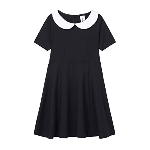 Vestido cuello Peter Pan niñas uniforme regreso a clases ropa escolar infantil