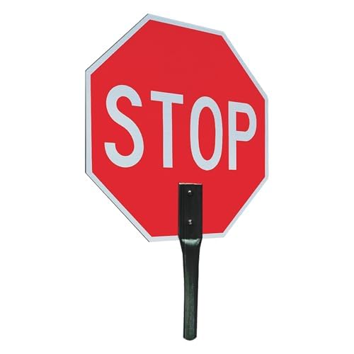 Amazon.co.jp: OLANZU 片側ハンドヘルドストップサイン 18インチ x 18