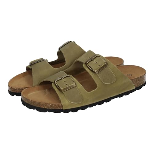 Sandales Biosand en cuir pour femme nu-pieds confortables avec plante anatomique à boucles