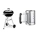 Weber 1221004 Compact Kettle Barbecue compatto, 47 cm, Nero & 7447 Ciminiera per barbecue a carbone
