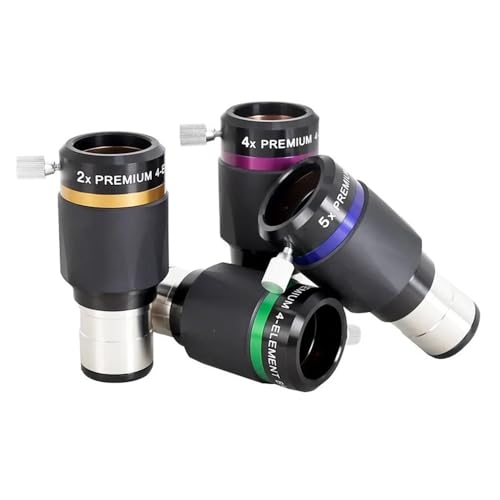 Accesorios for telescopio astronómico Barlow 5X con sistema de extinción 31,7 mm 3