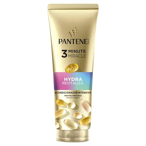 Pantene Pro-V Hydra Revitaliza Acondicionador Intensivo 3 Minute Miracle 220ml para Pelo Muy Seco. Fórmula Pro-V con Active Nutri-Plex. Nutrición Intensa para un Pelo Suave y Brillante en un Solo Uso
